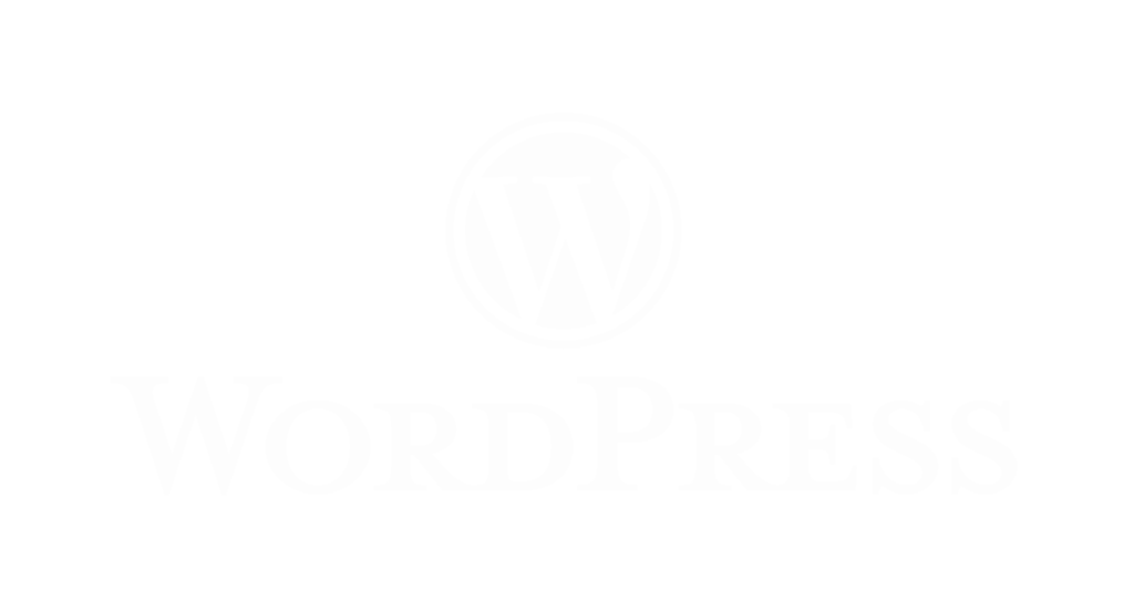 Wordpress logo in white color