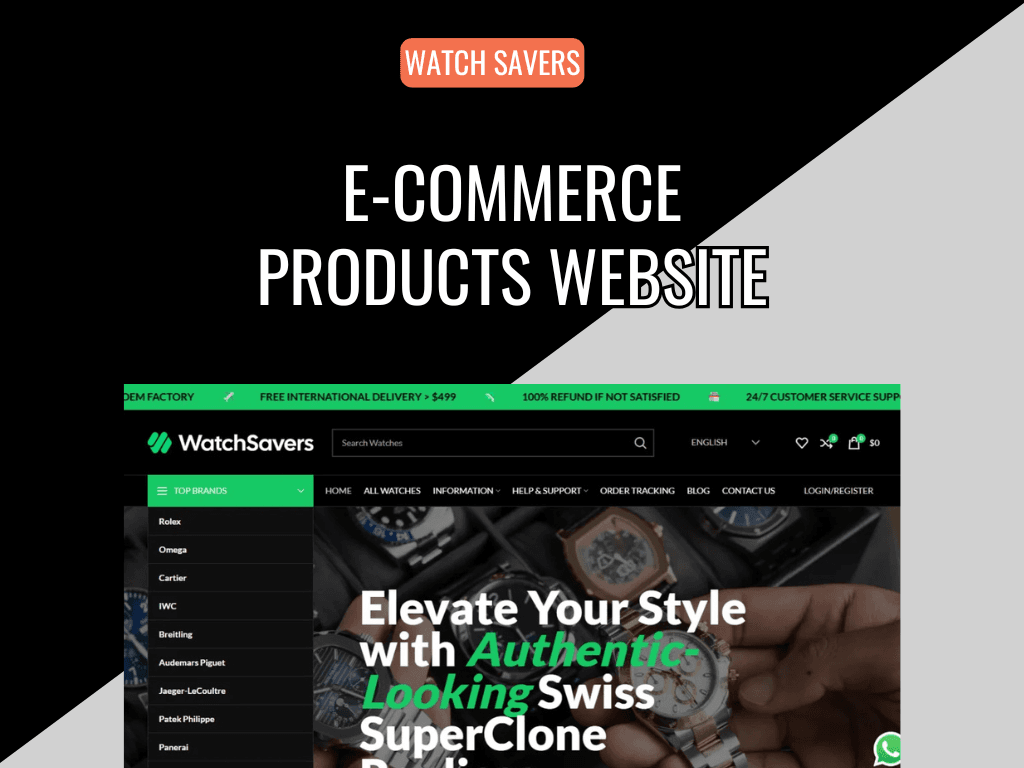 Watch Savers portfolio showcase