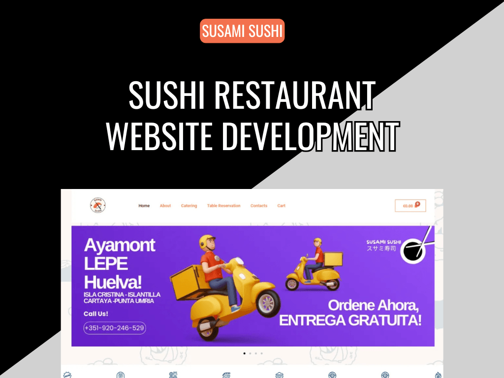 Susami Sushi portfolio showcase